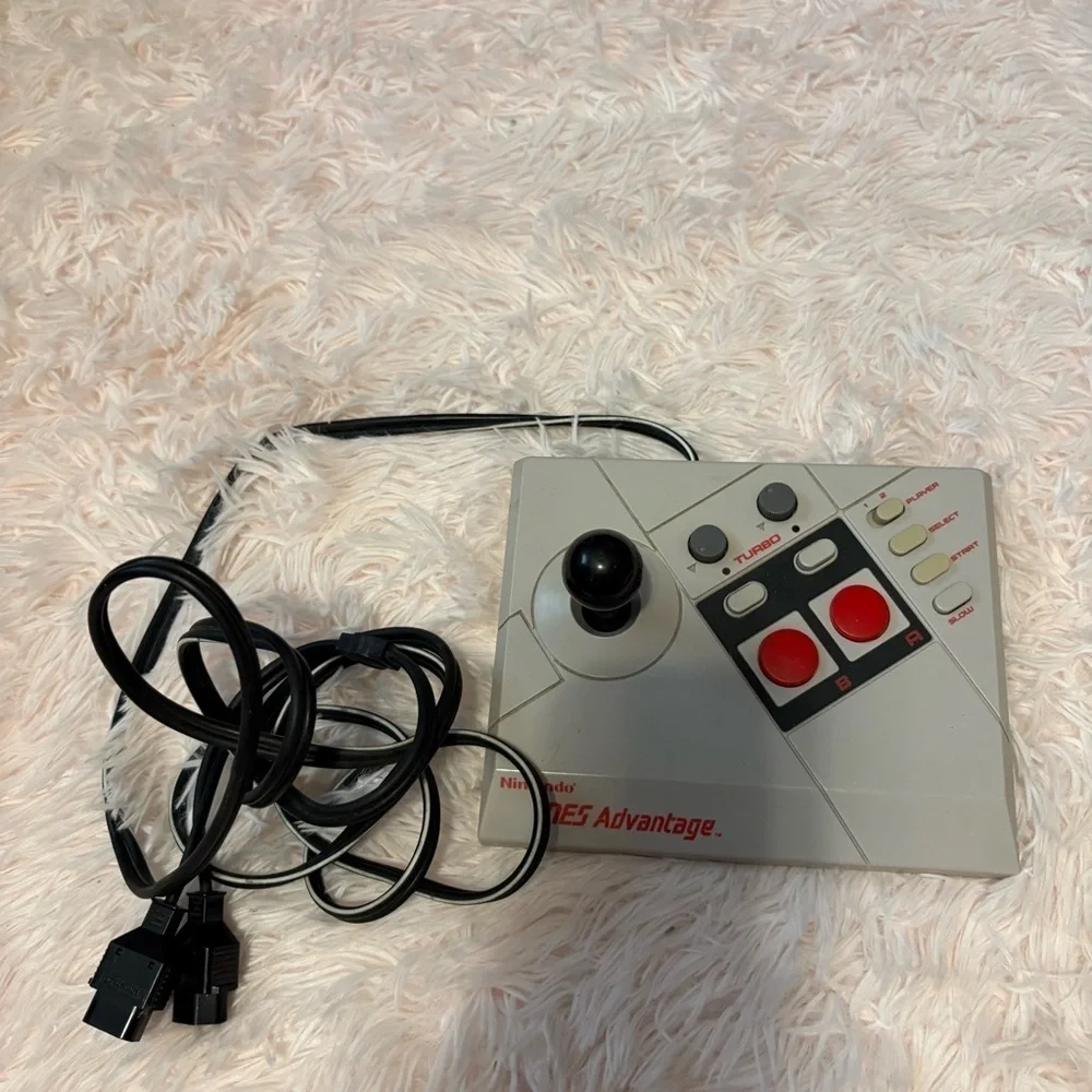 Nintendo NES Advantage Joystick - Gray and Red NES026 Video Game Controller